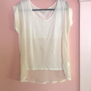 Sheer Nine West short sleeve shirt.